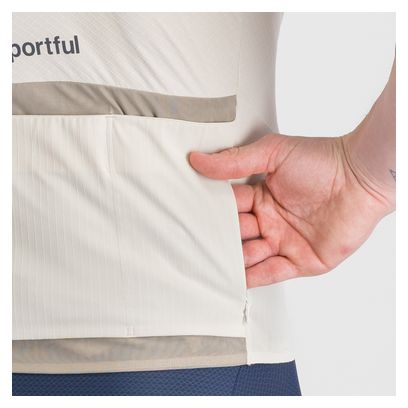 Maillot de manga corta Sportful Hyperepic blanco para hombre