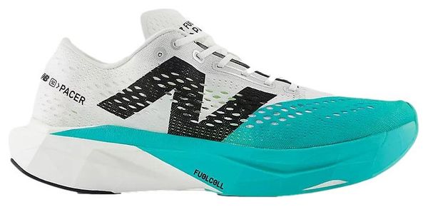 New Balance FuelCell SuperComp Pacer v2 Wit/Blauw Heren Hardloopschoenen