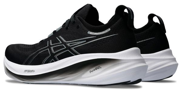 Hardloopschoenen Asics Gel Nimbus 26 Large 2E Zwart Wit