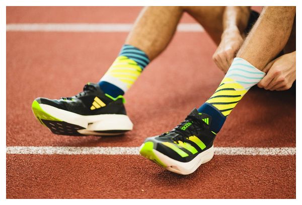 Chaussettes Incylence Diagonals Bleu/Blanc/Jaune fluo 