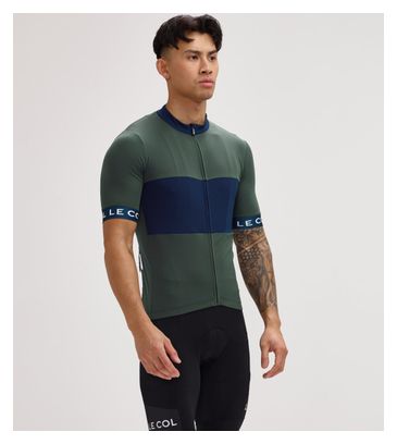 Le Col Sport Jersey Met Korte Mouwen Groen/Blauw