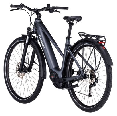 Cube Touring Hybrid One 625 Trapezio Bicicletta elettrica ibrida Shimano Alivio 9S 625 Wh 700 mm Grigio 2024