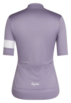 Rapha Core Women's Short-Sleeve Jersey, Lilac/White