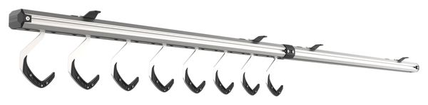 Sistema di stoccaggio per biciclette a soffitto Stashed SpaceRail per 8 biciclette