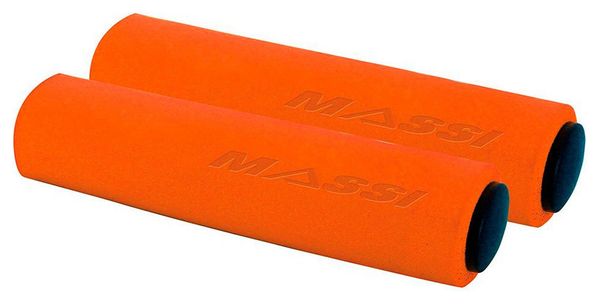 Coppia di Manopole in Silicone Massi Arancio Opaco