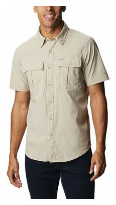 Camisa de manga corta Columbia Newton Ridge marrón hombre