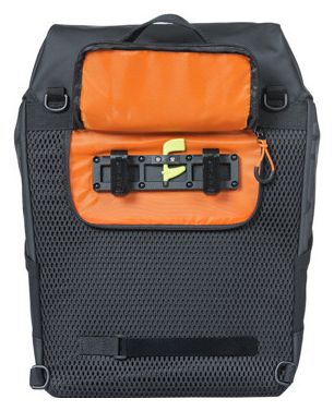 Zaino Basil Miles Tarpaulin Nordlicht 17L Nero / Arancione