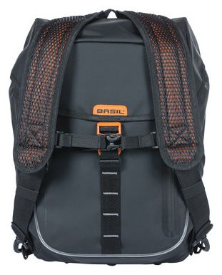 Zaino Basil Miles Tarpaulin Nordlicht 17L Nero / Arancione