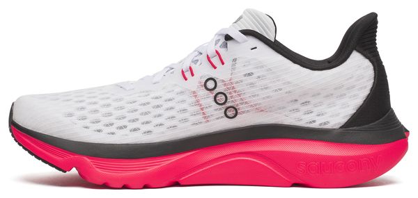 Chaussures Running Saucony Kinvara 16 Blanc/Rouge Homme
