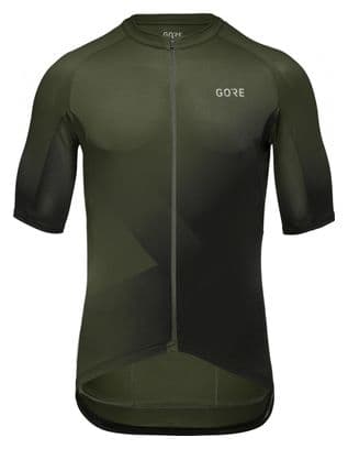 Maillot Manches Courtes Gore Wear Fade Olive Noir