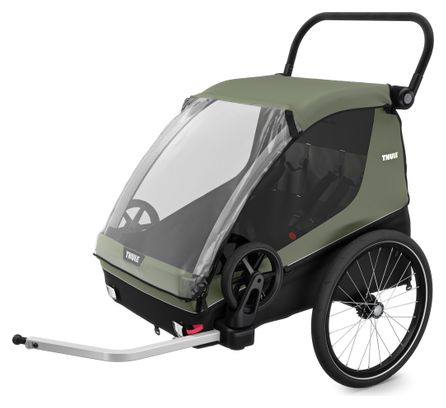 Thule Courier Kinderfietskar Vintage Groen