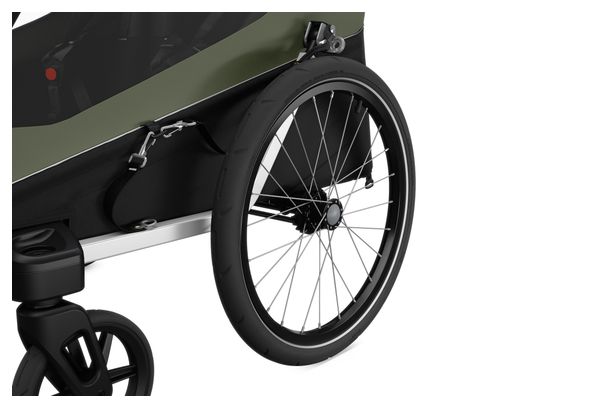 Thule Courier Kinderfietskar Vintage Groen