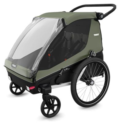 Thule Courier Kinderfietskar Vintage Groen