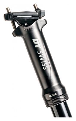 DT Swiss D 232 Telescopic Seatpost Internal Passage Black (With L1 Remote Lever Control)