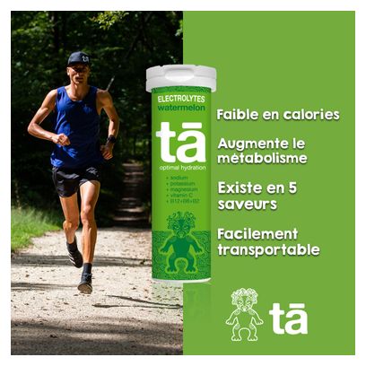 12 tabletas de electrolitos de sandía TA Energy Hydration Tabs