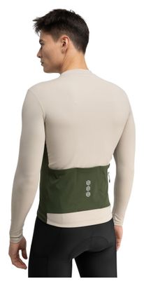 Maillot cyclisme gravel manches longues homme GM3 Dempster Beige