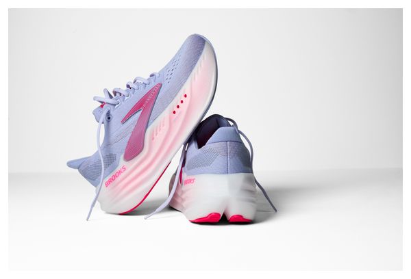 Chaussures Running Brooks Glycerin Max Bleu/Rose Femme