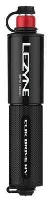 Lezyne Clik Drive HV Handpomp (90 Psi / 6,2 Bar) Zwart