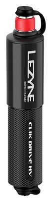 Lezyne Clik Drive HV Handpomp (90 Psi / 6,2 Bar) Zwart