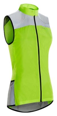 Triban Woman Windproof Vest Standard EN1150 Neon Yellow