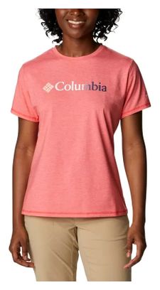Columbia Sun Trek Graphic roze dames T-shirt