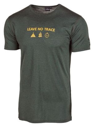 T-shirt Ivanhoe Agaton Trace pour homme-100% laine mérinos-Vert