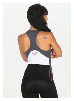 Women's Speedo Singlet Proton Tank Top Black Pink