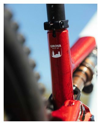Bicicleta eléctrica de montaña con suspensión total Megamo Reason AL 05 Sram 12 V, 800 Wh, DJI 150 Nm, 29'', blanco/rojo, 2027