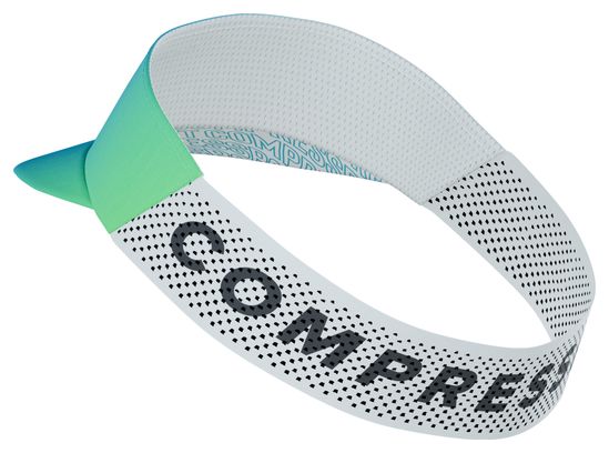 Visière Compressport Pro Racing Ironman 2026 Blanc/Bleu/Vert