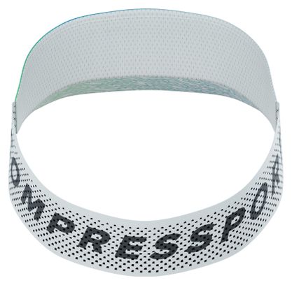 Visière Compressport Pro Racing Ironman 2026 Blanc/Bleu/Vert