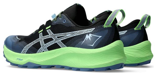 Chaussures de Trail Running Asics Gel Trabuco 12 Noir Bleu Vert