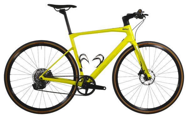 Gereviseerd product - Gravelbike BMC Roadmachine X Two Sram Rival eTap AXS 12V 700mm Geel 2022