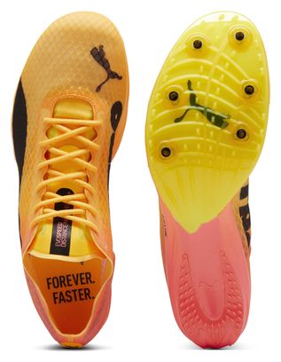 Zapatillas de Atletismo Puma evoSPEED Distance Nitro Elite+ 4 Naranja Rosa Hombre