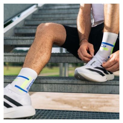 Chaussettes BV Sport Light Run ''Bali'' Blanc/Jaune/Bleu