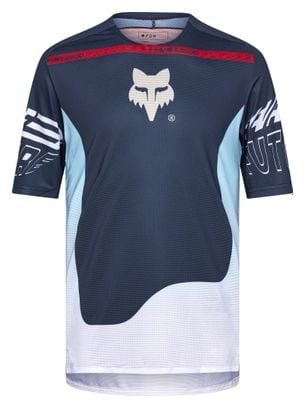 Fox Flexair Elevated Jersey met korte mouwen Blauw/Rood