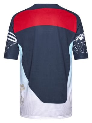 Fox Flexair Elevated Jersey met korte mouwen Blauw/Rood