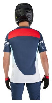 Maglia a maniche corte Fox Flexair Elevated blu/rosso