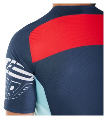 Fox Flexair Elevated Maillot de manga corta Azul/Rojo