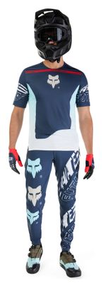 Maglia a maniche corte Fox Flexair Elevated blu/rosso