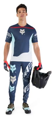 Maglia a maniche corte Fox Flexair Elevated blu/rosso