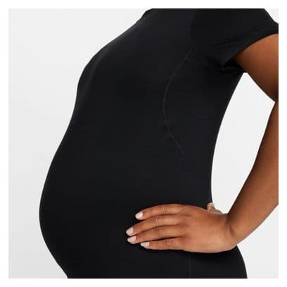 Nike (M) One Maternity Zwarte Damestrui met Korte mouwen