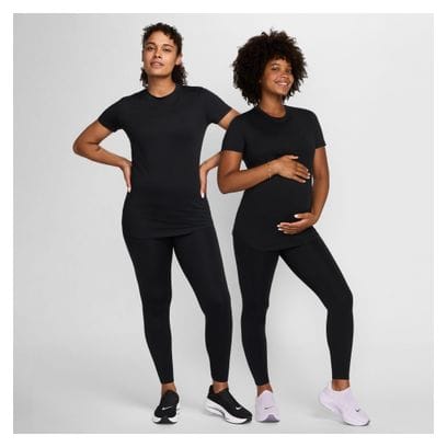 Nike (M) One Maternity Zwarte Damestrui met Korte mouwen