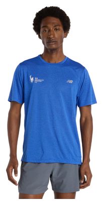Herenshirt New Balance TCS NYC Marathon Athletics korte mouwen Blauw
