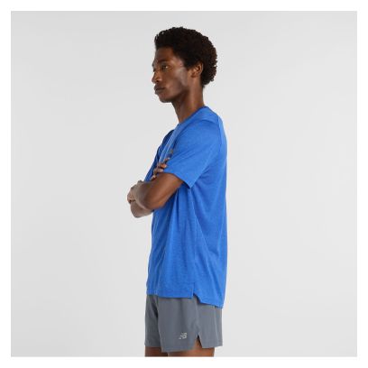 Herenshirt New Balance TCS NYC Marathon Athletics korte mouwen Blauw