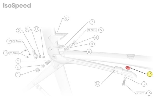 Pièce de Cadre Trek pour Madone SLR IsoSpeed