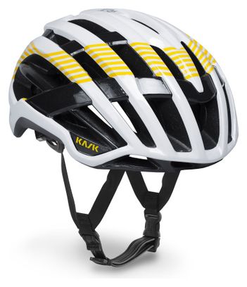 Casque Route Kask Valegro Edition Limitée Tour de France Blanc/Jaune