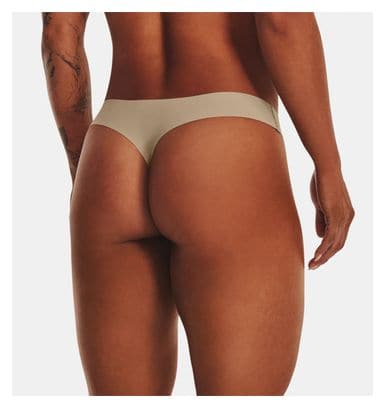 Tangas Under Armour Pure Stretch Mujer (Juego de 3) Beige