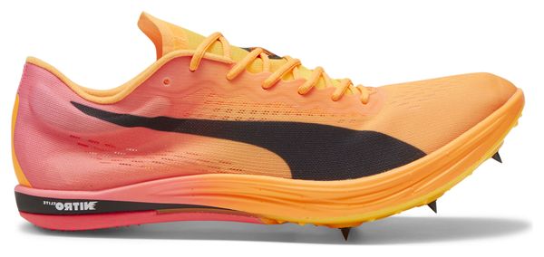 Puma Track &amp; Field Shoes evoSPEED Long Distance Nitro Elite 2 Orange Pink Men's