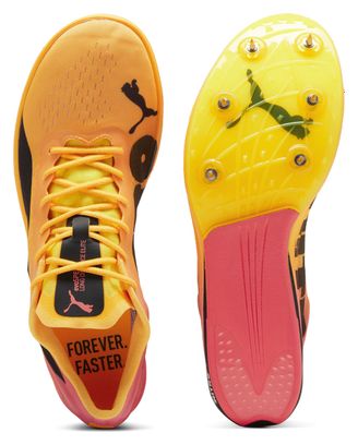 Zapatillas de Atletismo Puma evoSPEED Larga Distancia Nitro Elite 2 Naranja Rosa Hombre