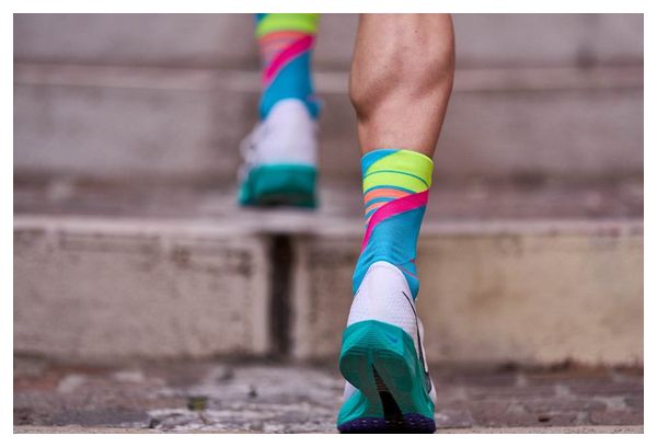 Incylence Ladders Running Socks Blue Pink